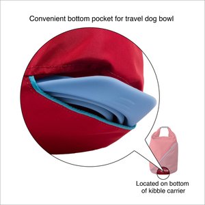 Kurgo Kibble Carrier Travel Dog Food Container, Coastal Blue