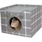 Show in main carousel: Kitty City Folding Cube Cat House with Bed, Grey slide 3 of 9