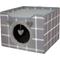 Show in main carousel: Kitty City Folding Cube Cat House with Bed, Grey slide 1 of 9