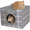 Show in main carousel: Kitty City Folding Cube Cat House with Bed, Grey slide 4 of 9