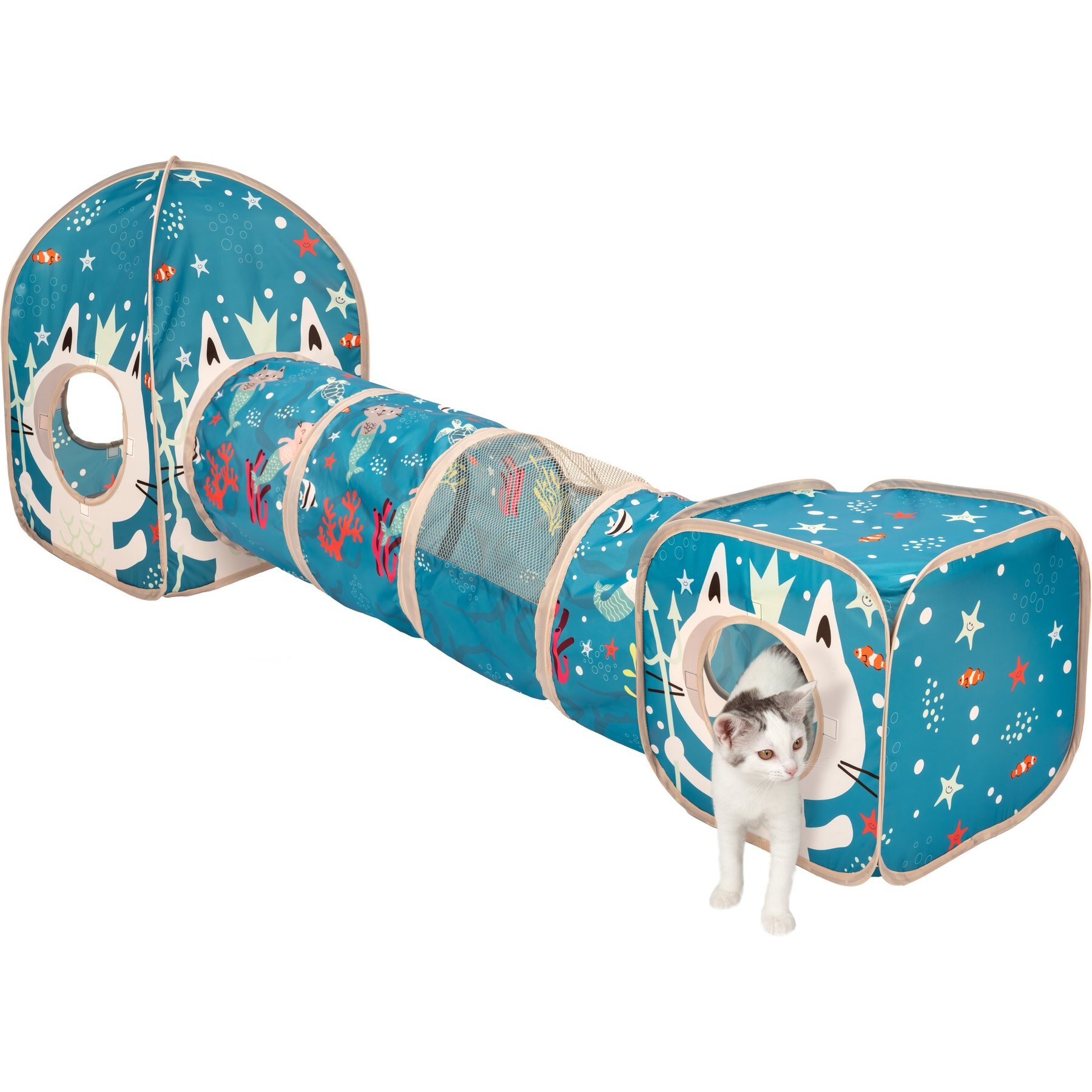 Kitty City Ocean Collapsible Play Combo Cat House