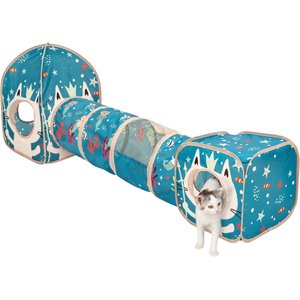 Kitty City Ocean Collapsible Play Combo Cat House