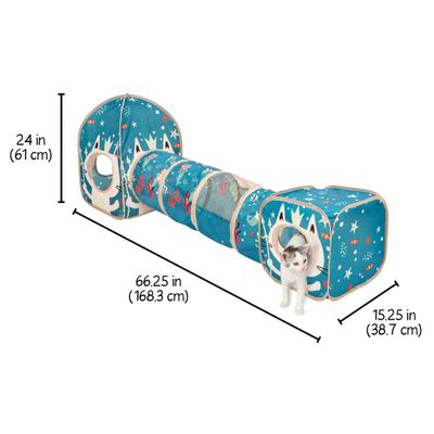 Show full view: Kitty City Ocean Collapsible Play Combo Cat House slide 4 of 7