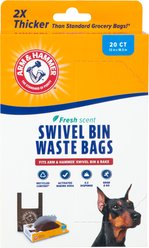 Arm & Hammer Swivel Bin Waste Bags, 20 count