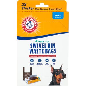 Arm & Hammer Swivel Bin Waste Bags, 20 count