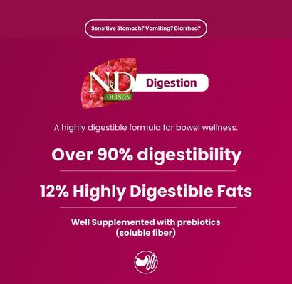 Show full view: Farmina N&D Quinoa Skin & Coat Herring Medium & Maxi Dental Dog Treats, 3.5-oz bag, 7-count slide 4 of 8