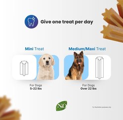 Farmina N&D Quinoa Skin & Coat Venison Mini Dental Dog Treats, 2.1-oz bag, 7-count slide 2 of 7