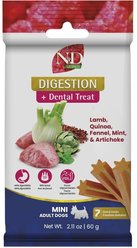 Farmina N&D Quinoa Skin & Coat Herring Mini Dental Dog Treats, 2.1-oz bag, 7-count