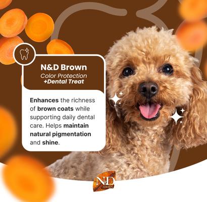 Show full view: Farmina N&D Tropical Selection Chicken, Spelt, Oats, & Tropical Fruit Mini Dental Dog Treats, 2.1-oz bag, 7-count slide 3 of 7