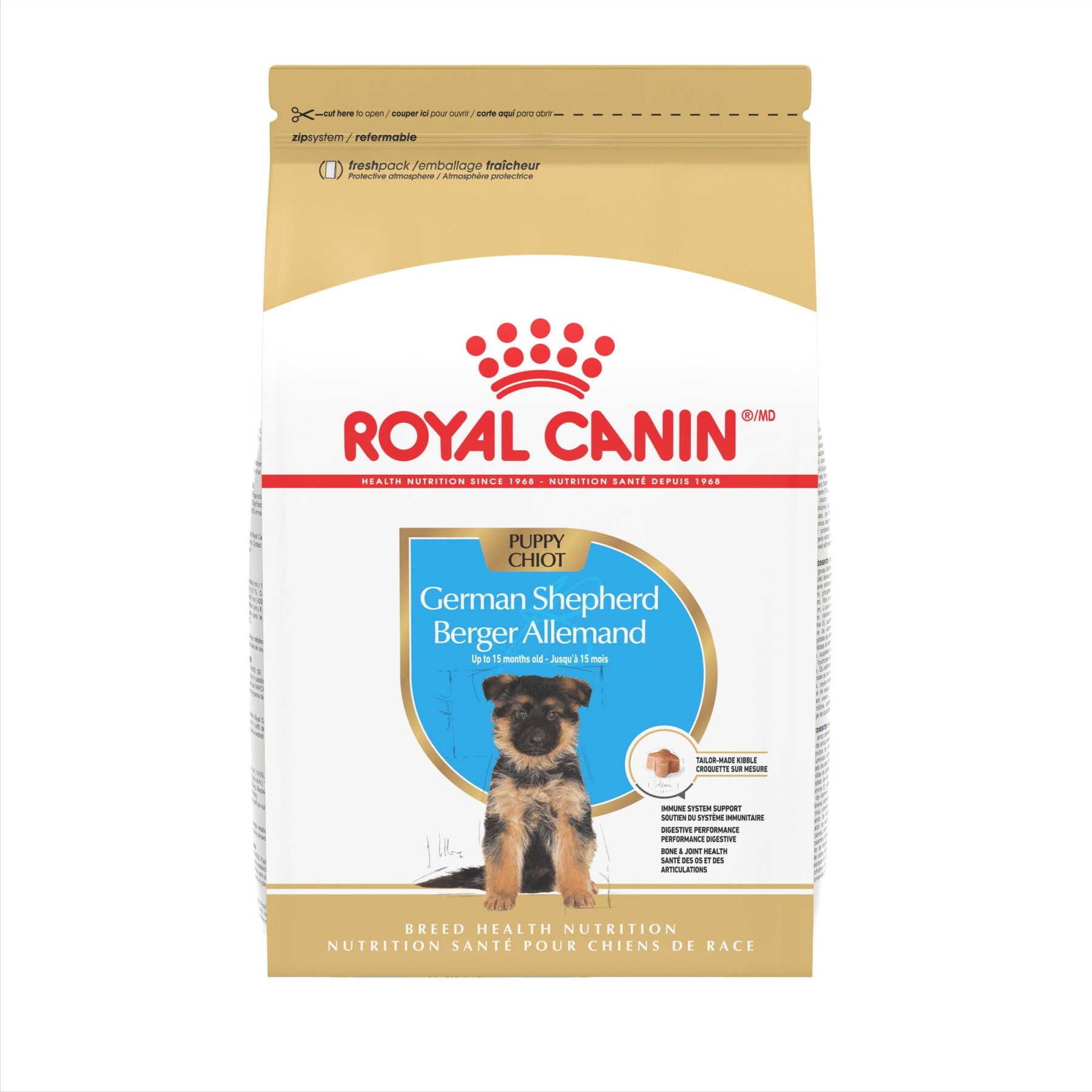 Royal Canin Breed Health Nutrition German Shepherd Puppy Dry Dog Food, 2.5-lb bag