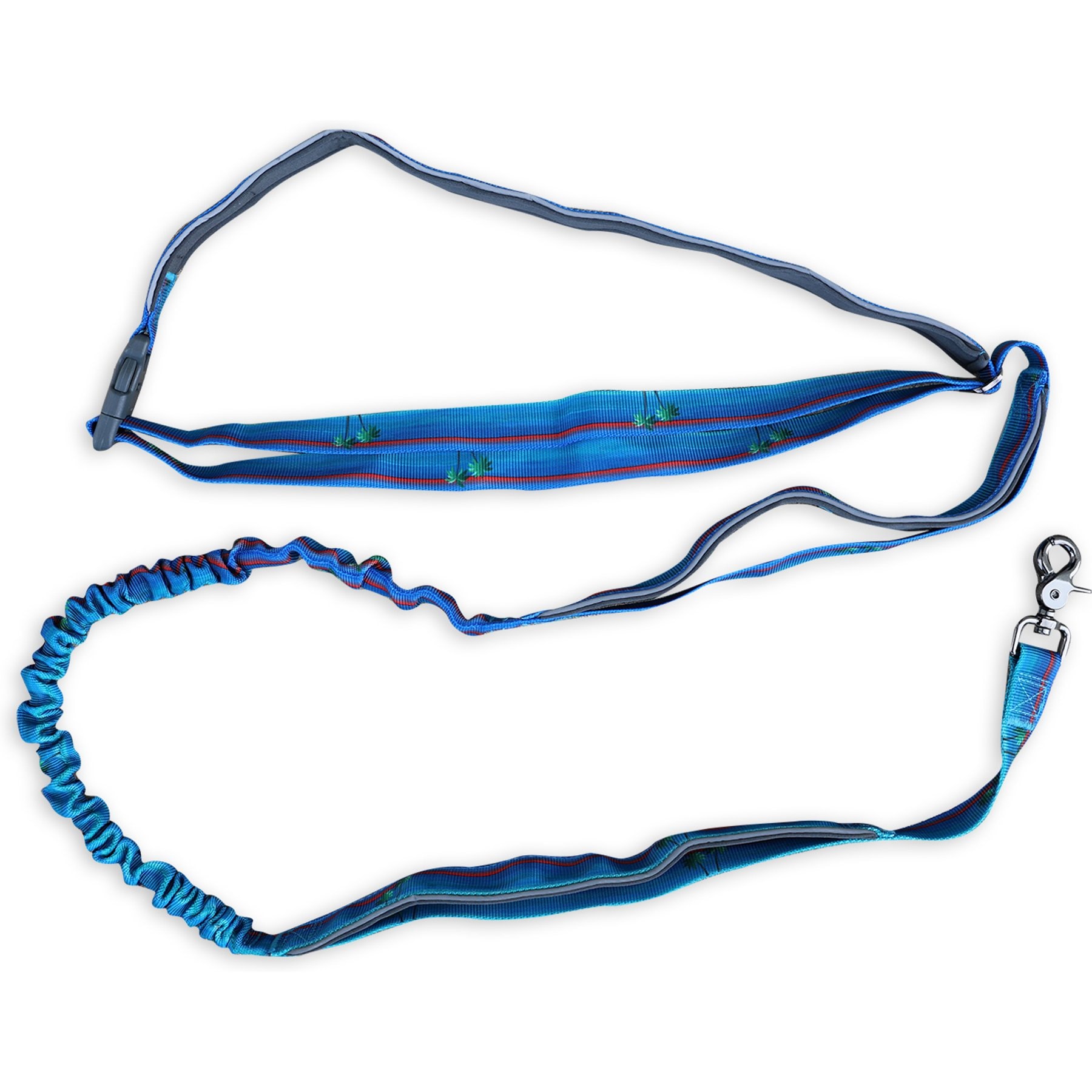 Wingo Outdoors Goose Active Hands-Free Dog Leash, Tropical Sunset, 8-ft long, 1-inch wide