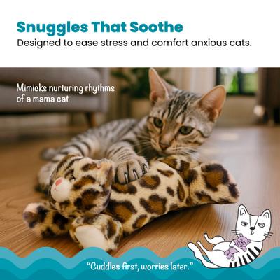 Show full view: Catstages Calming Kitty Pal Electronic Plush Cat Toy, Tan slide 2 of 8