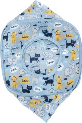 Show full view: Kitty City Cat Print Play Cube Cat House, Blue slide 2 of 9