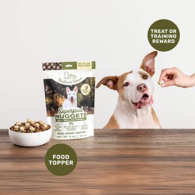 Show full view: Badlands Ranch Superfood Nuggets Beef Tripe & Kale Freeze-Dried Dog Food Topper, 8-oz bag slide 5 of 8