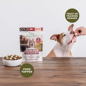 Badlands Ranch Superfood Nuggets Bison & Kale Freeze-Dried Dog Food Topper, 8-oz bag