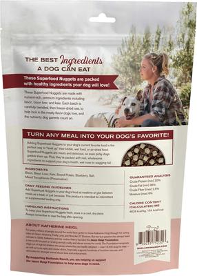 Show full view: Badlands Ranch Superfood Nuggets Bison & Kale Freeze-Dried Dog Food Topper, 8-oz bag slide 3 of 8