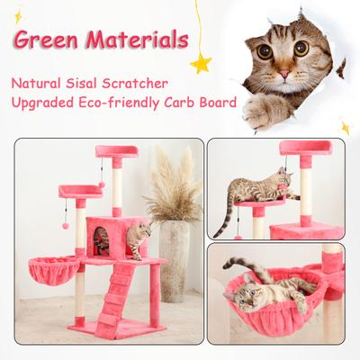 Show full view: KZLAA 54-in Cat Tree & Condo, Apple Pink slide 7 of 8