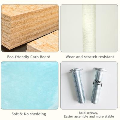 Show full view: KZLAA 54-in Cat Tree & Condo, Azure slide 4 of 9