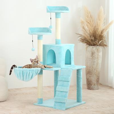Show full view: KZLAA 54-in Cat Tree & Condo, Azure slide 2 of 9