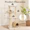 Show in main carousel: KAMABOKO 53-in Indoor Natural Sisal Cat Tree with Scratching Posts, Hand-Woven Condo & Top Perch, Beige slide 3 of 8