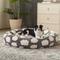 Show in main carousel: JOEJOY Jacquard Cloud Square Anti-Slip Bottom Dog & Cat Bed with Removable Cover, Grey, Medium slide 2 of 8