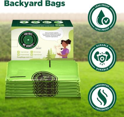 Show full view: The Original Poop Bags USDA Certified BioBased Backyard & Arm Slot Pick Up Poop Bags, Unscented, 16 count slide 6 of 8