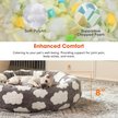 Show in main carousel: JOEJOY Jacquard Cloud Square Anti-Slip Bottom Dog & Cat Bed with Removable Cover, Grey, Medium slide 5 of 7