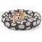 Show in main carousel: JOEJOY Jacquard Cloud Square Anti-Slip Bottom Dog & Cat Bed with Removable Cover, Grey, Large slide 1 of 8