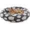 Show in main carousel: JOEJOY Jacquard Cloud Square Anti-Slip Bottom Dog & Cat Bed with Removable Cover, Grey, Small slide 1 of 8