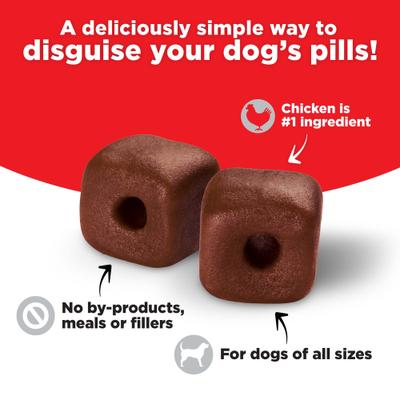 Show full view: Milk-Bone Pill Pouches with Real Chicken + Hickory Smoked Bacon Flavor Dog Treats slide 8 of 10