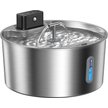 Show in main carousel: Voluas Indoor Wireless Battery Operated Automatic Stainless Steel Dispenser Dog & Cat Water Fountain with Ultra-Silence Pump, Silver, 7-L slide 1 of 8