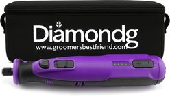 Diamondg Cordless Heavy Duty Rotary Tool Alternative to Toenail Clippers & Filers Electric Dog Nail Grinder with Quiet Sound & LED Tip, Purple