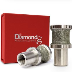 Diamondg Enhanced Diamond Rotary Nail Grinder & Trimmer Bits, Silver, Small/Large, 2 count