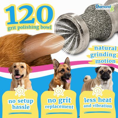 Show full view: Diamondg Enhanced Litttle Lola Diamond Rotary Nail Grinder & Trimmer Bits, Sliver, Small slide 3 of 9