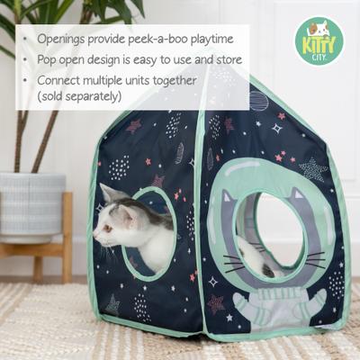 Show full view: Kitty City Galactic Play Cube Interactive Cat Toy House slide 6 of 8