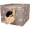 Show in main carousel: Kitty City Folding Cube Cat House with Bed, Tan slide 6 of 10