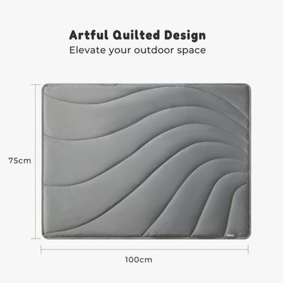 Show full view: Allisandro Outdoor Water-Repellent Dog Mat, 38 x 29-in, Grey slide 5 of 9