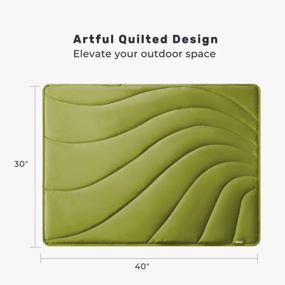 Show full view: Allisandro Outdoor Water-Repellent Dog Mat, 38 x 29-in, Olive Green slide 4 of 9