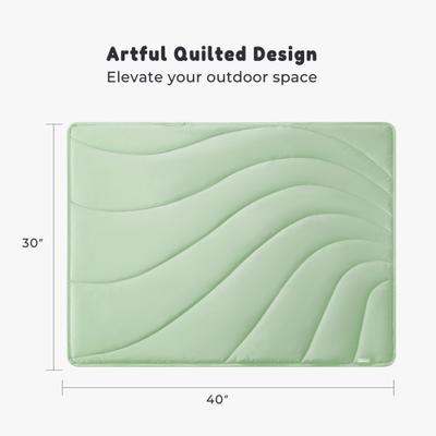 Show full view: Allisandro Outdoor Water-Repellent Dog Mat, 38 x 29-in, Pale Green slide 3 of 8