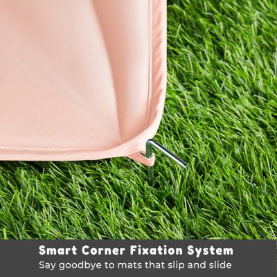 Show full view: Allisandro Outdoor Water-Repellent Dog Mat, 38 x 29-in, Pink slide 9 of 9