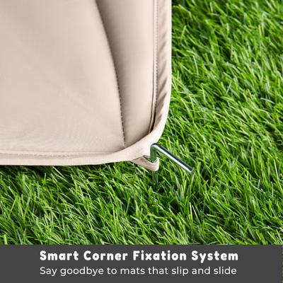 Show full view: Allisandro Outdoor Water-Repellent Dog Mat, 38 x 29-in, Khaki slide 7 of 7