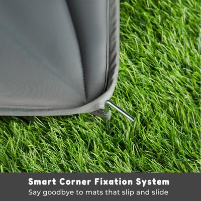 Show full view: Allisandro Outdoor Water-Repellent Dog Mat, 38 x 29-in, Grey slide 9 of 9