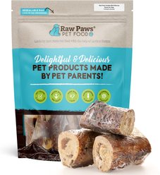 Raw Paws Smoked Beef Marrow 3 to 4-inch Dog Bones, 8 count