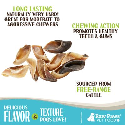 Show full view: Raw Paws Cow Hooves Dog Chews, 10 count slide 3 of 7