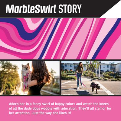 Show full view: Wolfgang MarbleSwirl Comfort No Pull Step In Back Clip Dog Harness, X-Large: 26 to 38-in chest slide 2 of 6