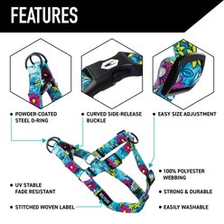 Wolfgang LazyDaisy Comfort No Pull Step In Back Clip Dog Harness, Medium: 16 to 24-in chest slide 2 of 6