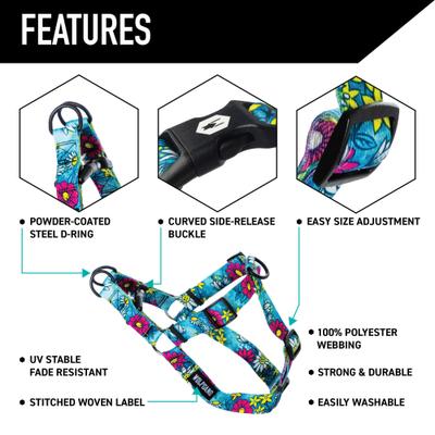 Show full view: Wolfgang LazyDaisy Comfort No Pull Step In Back Clip Dog Harness, Small: 12 to 18-in chest slide 3 of 7