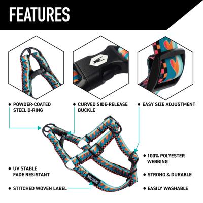 Show full view: Wolfgang BuenaOnda Comfort No Pull Step In Back Clip Dog Harness, Small: 12 to 18-in chest slide 3 of 6