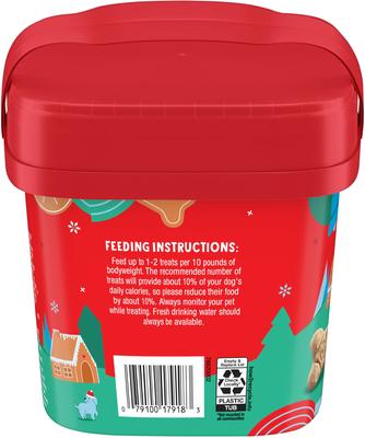 Show full view: Milk-Bone Dipped Gingerbread Dog Treats, 24-oz pail slide 3 of 12