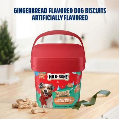 Show full view: Milk-Bone Dipped Gingerbread Dog Treats, 24-oz pail slide 7 of 12